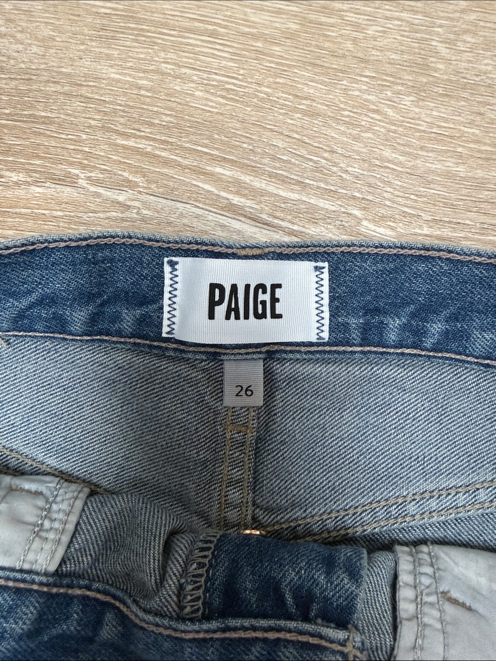Paige Button Fly Denim - Picture 2 of 5